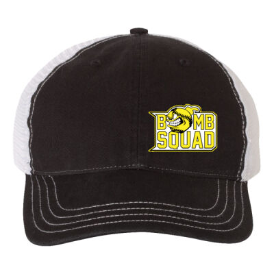 Team Logo - Softstyle Garment-Washed Trucker Cap Thumbnail