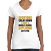 Women's Fine Jersey V-Neck Tee Thumbnail